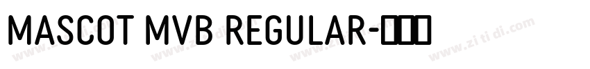 Mascot MVB Regular字体转换